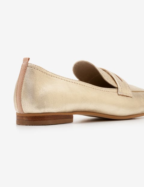 Georgina Loafers - Gold Metallic Georgina Loafers - Gold Metallic