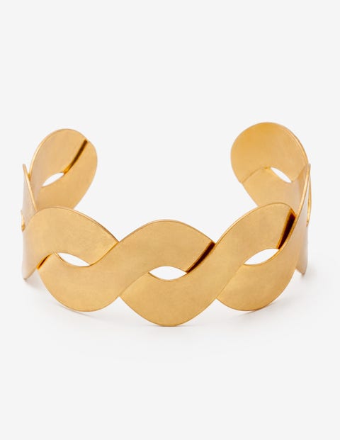 Armspange In Metallic-Weboptik - Gold-Metallic Armspange In Metallic-Weboptik - Gold-Metallic