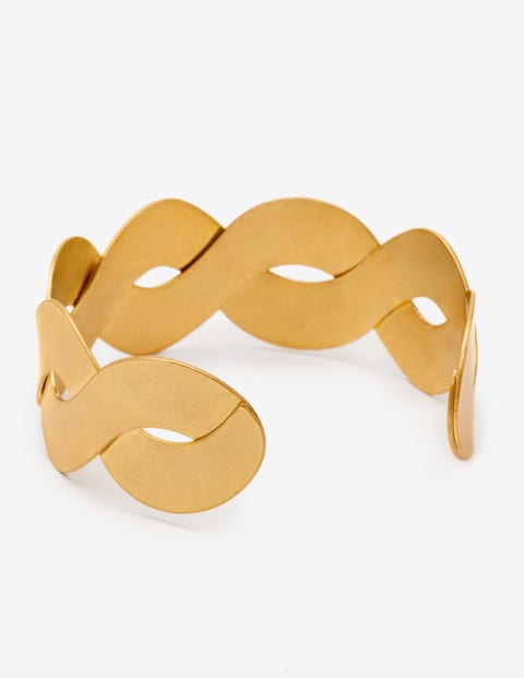 Armspange In Metallic-Weboptik - Gold-Metallic Armspange In Metallic-Weboptik - Gold-Metallic