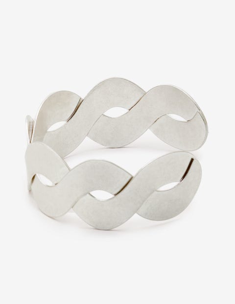 Metallic Weave Cuff - Silver Metallic Metallic Weave Cuff - Silver Metallic