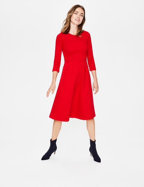 Irene Ponte Dress - Post Box Red Irene Ponte Dress - Post Box Red