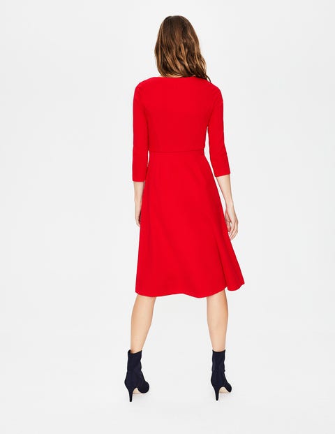 Irene Ponte Dress - Post Box Red Irene Ponte Dress - Post Box Red