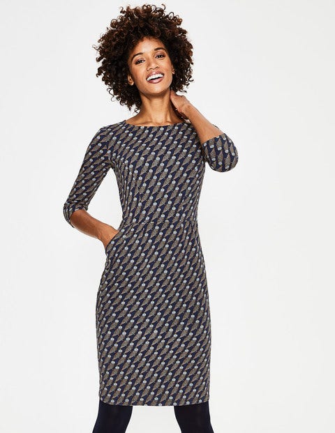 Penny Jersey Dress - Navy Regal Owl Penny Jersey Dress - Navy Regal Owl