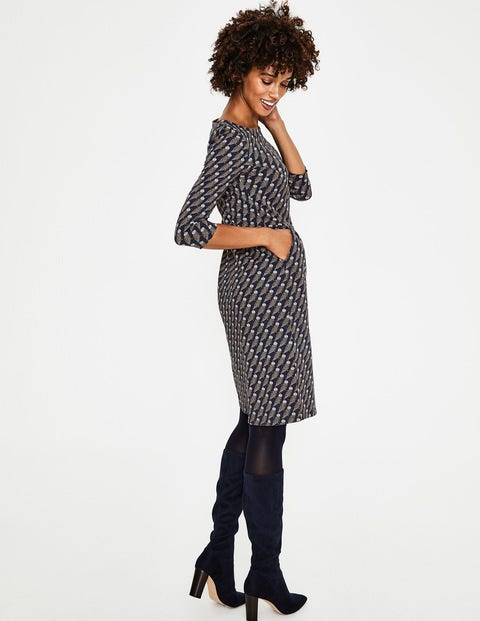 Penny Jersey Dress - Navy Regal Owl Penny Jersey Dress - Navy Regal Owl