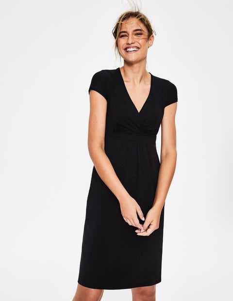 Casual Jersey Dress - Black Casual Jersey Dress - Black