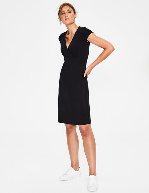 Casual Jersey Dress - Black Casual Jersey Dress - Black