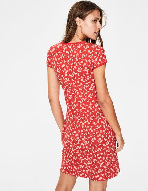 Casual Jersey Dress - Red Pop/Chalky Pink Cherry Casual Jersey Dress - Red Pop/Chalky Pink Cherry