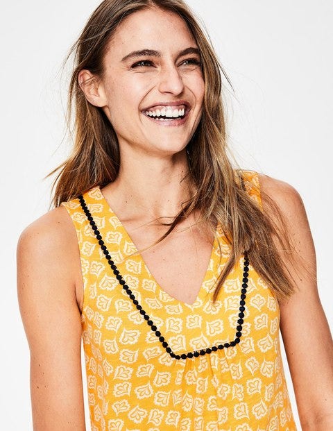 Tarifa Jersey Dress - Happy/Ivory Falling Petal Tarifa Jersey Dress - Happy/Ivory Falling Petal