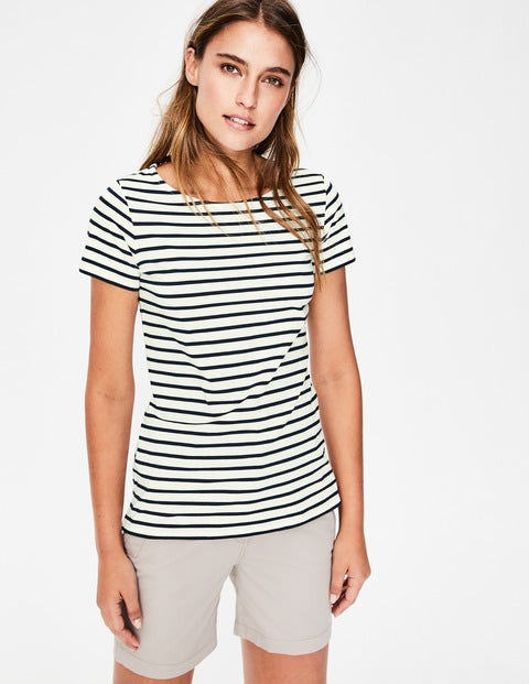 Short Sleeve Breton - Ivory/Navy Short Sleeve Breton - Ivory/Navy