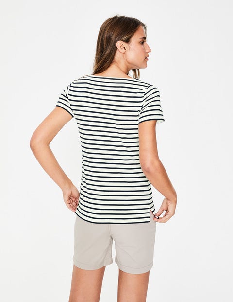 Short Sleeve Breton - Ivory/Navy Short Sleeve Breton - Ivory/Navy