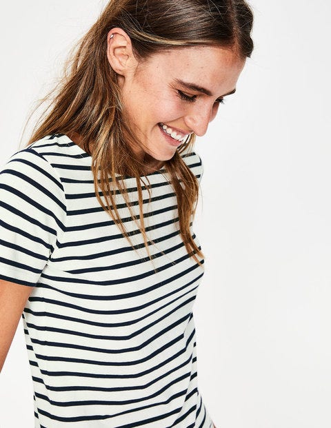 Short Sleeve Breton - Ivory/Navy Short Sleeve Breton - Ivory/Navy