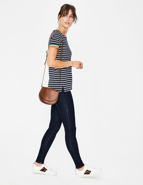 Short Sleeve Breton - Navy Multi Cuff Short Sleeve Breton - Navy Multi Cuff