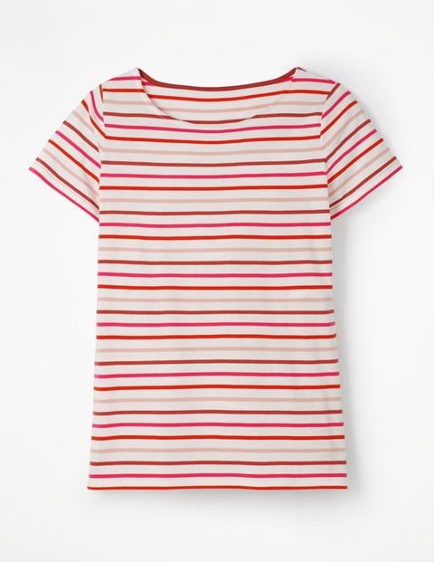 Short Sleeve Breton - Rouge/Chalky Pink Multi Short Sleeve Breton - Rouge/Chalky Pink Multi