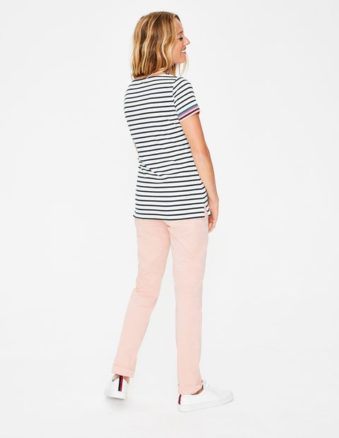 Short Sleeve Breton - Ivory Multi Cuff Short Sleeve Breton - Ivory Multi Cuff