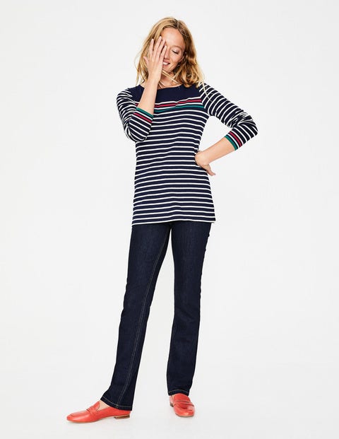 Long Sleeve Breton - French Navy Multi Stripe Long Sleeve Breton - French Navy Multi Stripe