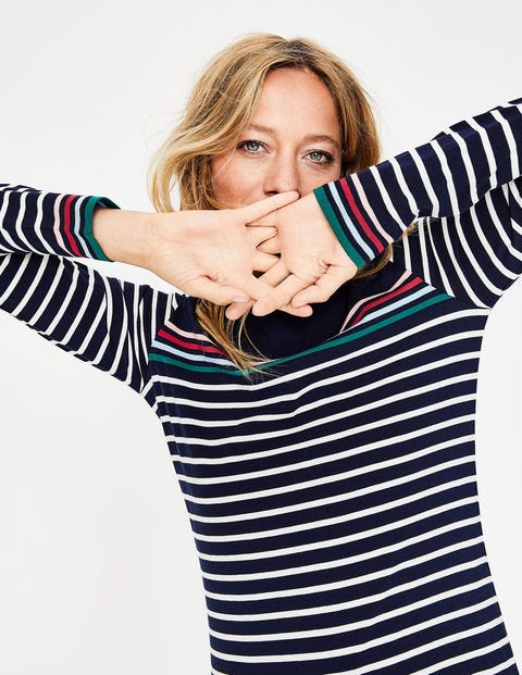 Long Sleeve Breton - French Navy Multi Stripe Long Sleeve Breton - French Navy Multi Stripe