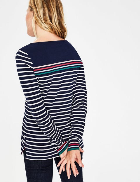 Long Sleeve Breton - French Navy Multi Stripe Long Sleeve Breton - French Navy Multi Stripe