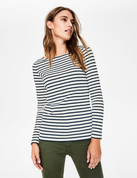 Long Sleeve Breton - Ivory/Navy Long Sleeve Breton - Ivory/Navy