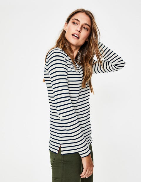 Long Sleeve Breton - Ivory/Navy Long Sleeve Breton - Ivory/Navy