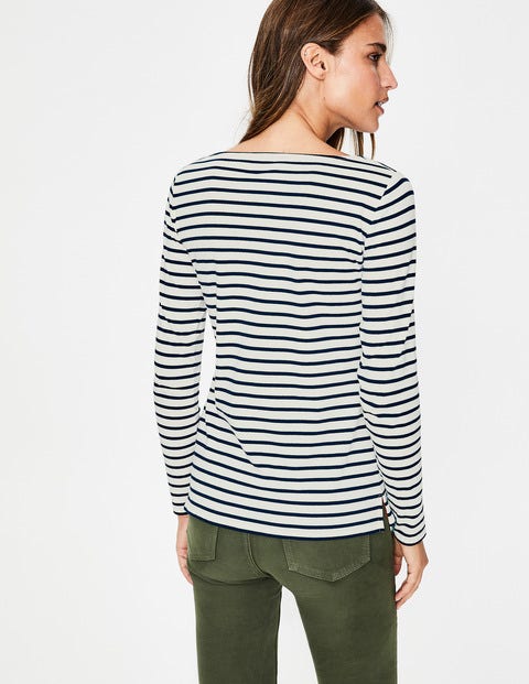 Long Sleeve Breton - Ivory/Navy Long Sleeve Breton - Ivory/Navy