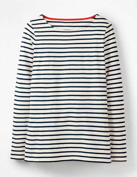 Long Sleeve Breton - Ivory/Navy Long Sleeve Breton - Ivory/Navy