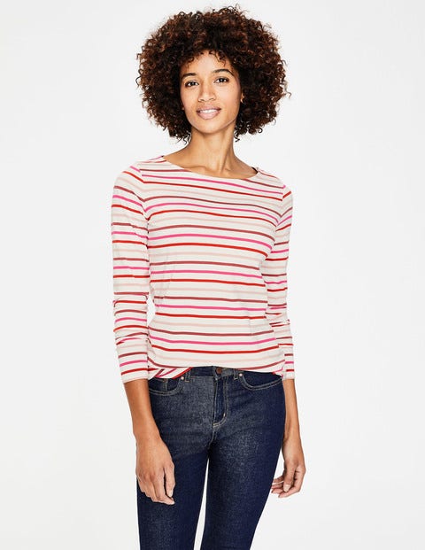 Long Sleeve Breton - Rouge/Chalky Pink Multi Long Sleeve Breton - Rouge/Chalky Pink Multi