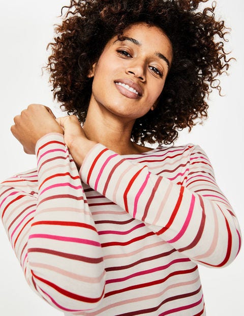 Long Sleeve Breton - Rouge/Chalky Pink Multi Long Sleeve Breton - Rouge/Chalky Pink Multi