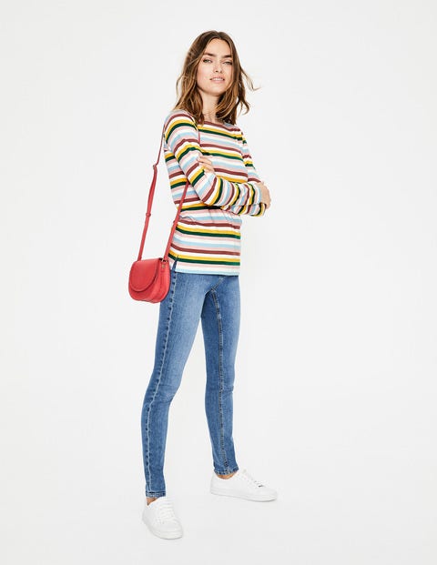 Long Sleeve Breton - Conker/Mustard Multi Stripe Long Sleeve Breton - Conker/Mustard Multi Stripe