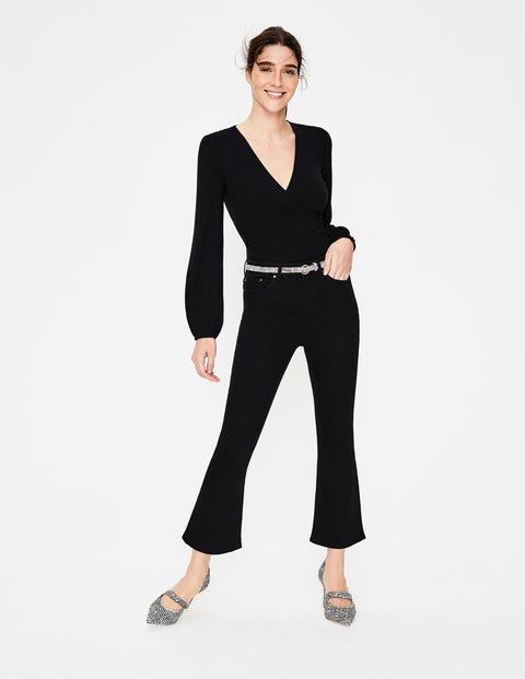 Elodie Wrap Top - Black Elodie Wrap Top - Black
