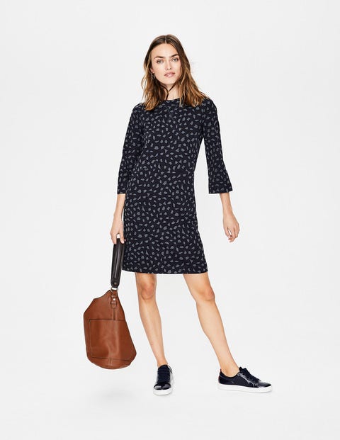 Livia Sweatshirt Dress - Whale Grey Leopard Livia Sweatshirt Dress - Whale Grey Leopard