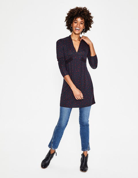 Betty Jersey Tunic - Navy Stardust Betty Jersey Tunic - Navy Stardust
