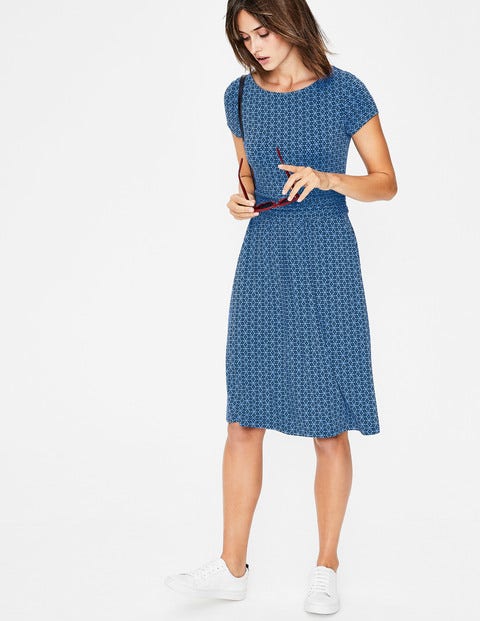 Amelie Jersey Dress - Cabin/Navy Mosaic Tile Amelie Jersey Dress - Cabin/Navy Mosaic Tile