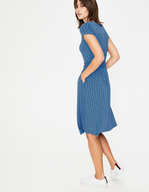 Amelie Jersey Dress - Cabin/Navy Mosaic Tile Amelie Jersey Dress - Cabin/Navy Mosaic Tile