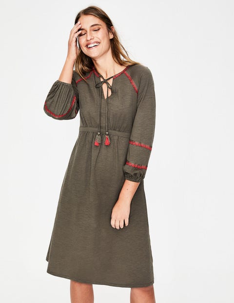 Heidi Jersey Dress - Classic Khaki Heidi Jersey Dress - Classic Khaki
