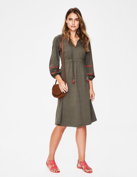 Heidi Jersey Dress - Classic Khaki Heidi Jersey Dress - Classic Khaki