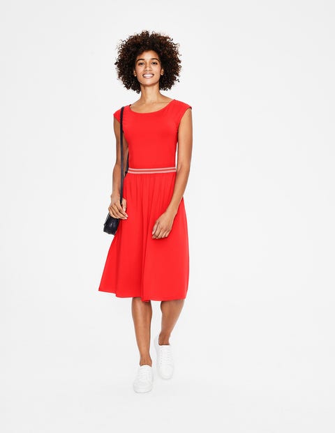 Bernice Jersey Dress - Red Pop | Boden US