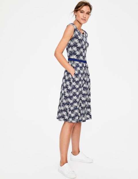 Bernice Jerseykleid - Navy, Urlaubspalme Bernice Jerseykleid - Navy, Urlaubspalme