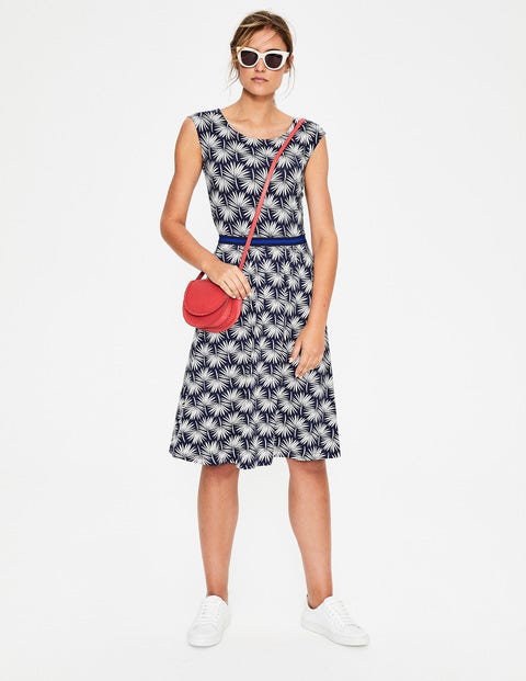 Bernice Jerseykleid - Navy, Urlaubspalme Bernice Jerseykleid - Navy, Urlaubspalme