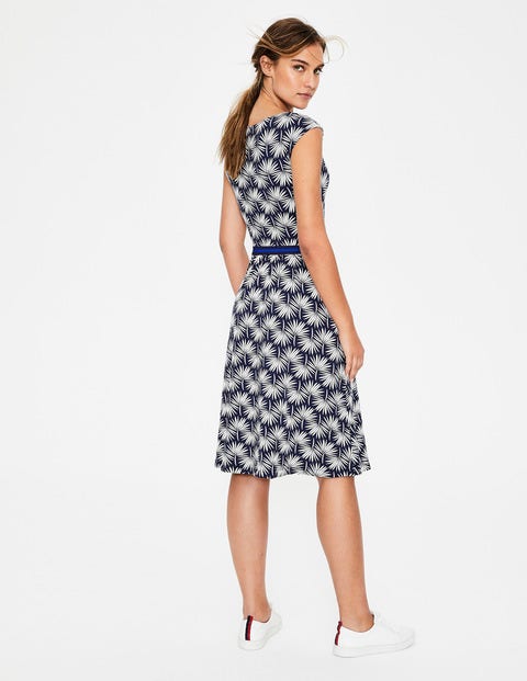 Bernice Jerseykleid - Navy, Urlaubspalme Bernice Jerseykleid - Navy, Urlaubspalme
