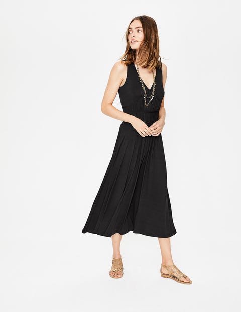 Elina Jersey Midi Dress - Black Elina Jersey Midi Dress - Black
