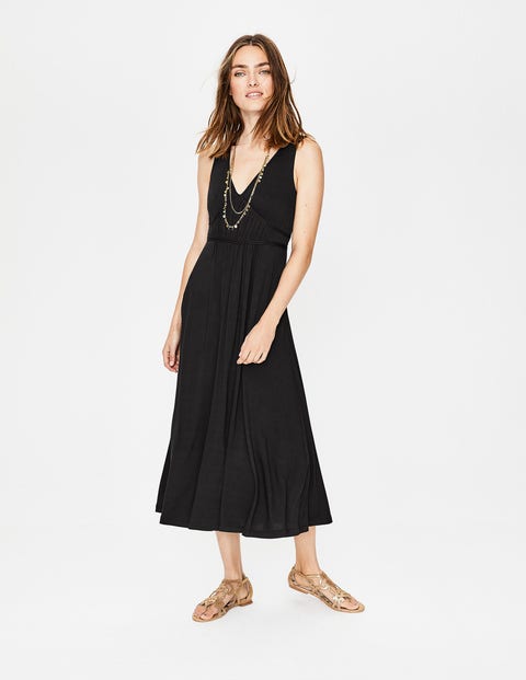 Elina Jersey Midi Dress - Black Elina Jersey Midi Dress - Black