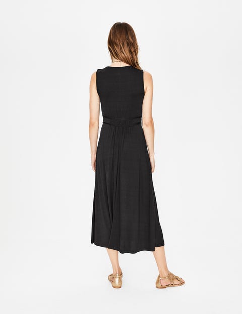 Elina Jersey Midi Dress - Black Elina Jersey Midi Dress - Black