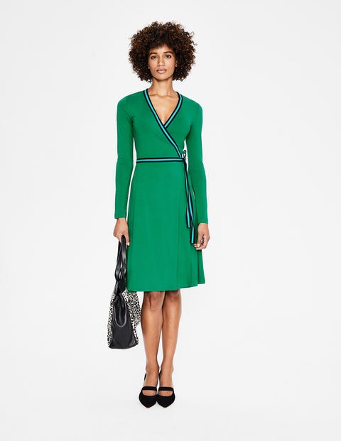 Cara Jersey Wrap Dress - Forest Cara Jersey Wrap Dress - Forest