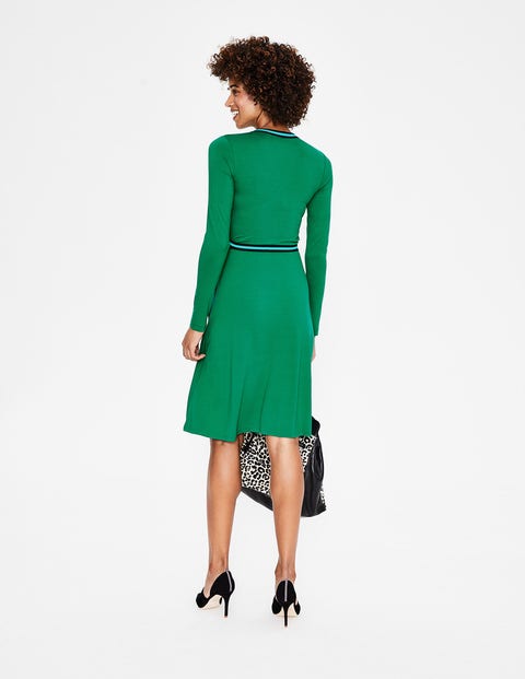 Cara Jersey Wrap Dress - Forest Cara Jersey Wrap Dress - Forest