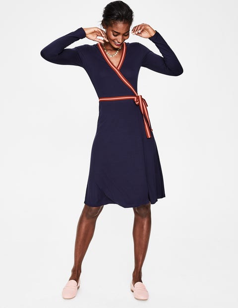 Cara Wickelkeid Aus Jersey - Navy Cara Wickelkeid Aus Jersey - Navy