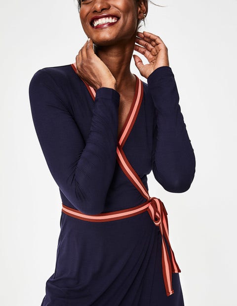 Cara Wickelkeid Aus Jersey - Navy Cara Wickelkeid Aus Jersey - Navy