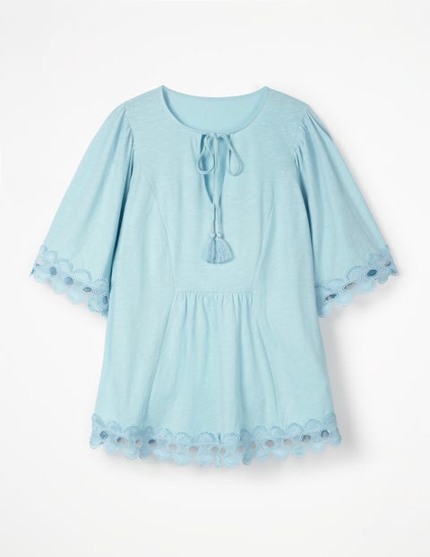 Ayla Jersey Top - Heron Blue Ayla Jersey Top - Heron Blue