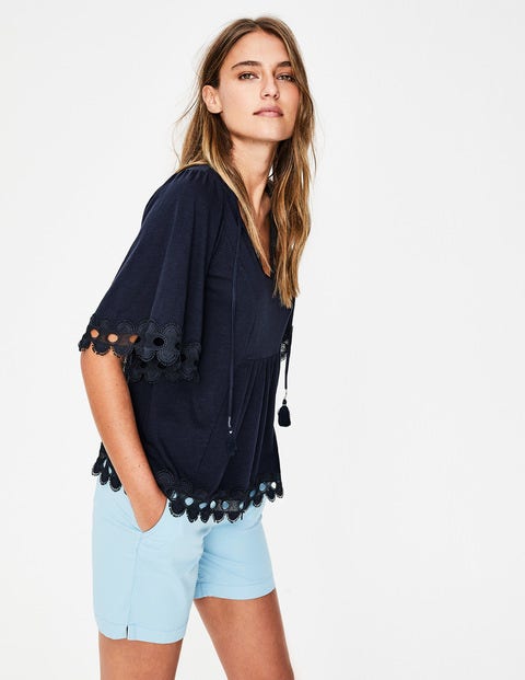 Ayla Jersey Top - Navy Ayla Jersey Top - Navy