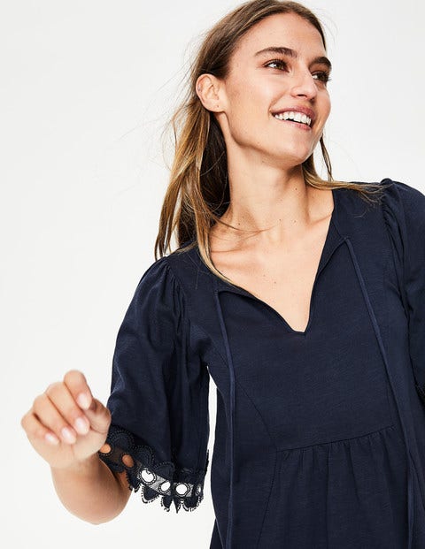 Ayla Jersey Top - Navy Ayla Jersey Top - Navy
