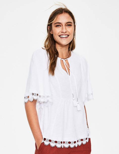 Ayla Jersey Top - White Ayla Jersey Top - White